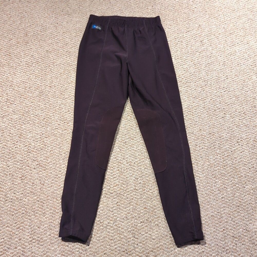 Irideon Breeches Leggings Womens Medium Maroon Pull On Riding Equestrian